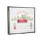Stupell Industries Farm Fresh Christmas Trees Seasonal Framed Floater Canvas Wall Art
